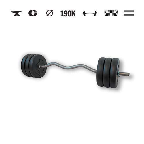 GazoFitness® Činka s EZ tyčou 33 kg