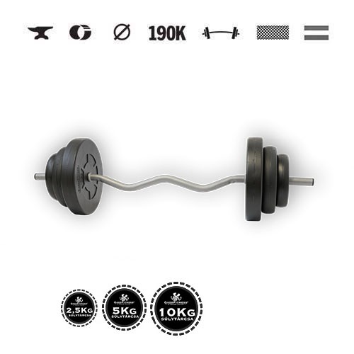 GazoFitness® Činka s EZ tyčou 38 kg