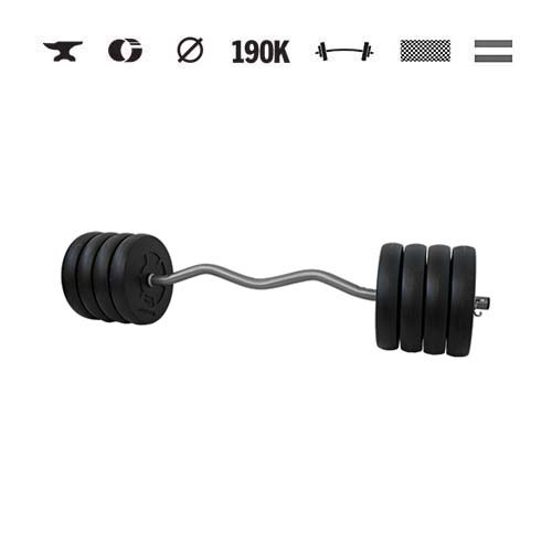 GazoFitness® Činka s EZ tyčou 43 kg