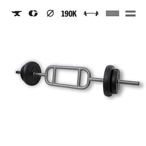 GazoFitness® Činka s tricepsovou tyčou 19 kg