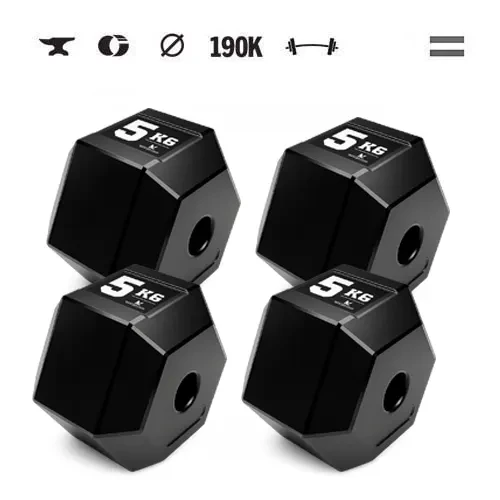 GazoFitness® Hexagonálne kotúče 4 × 5 kg (spolu 20 kg)