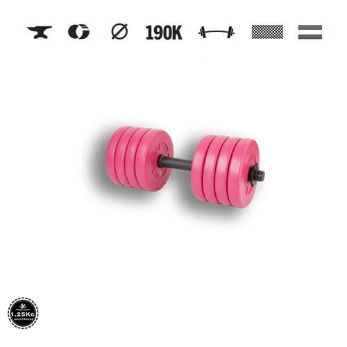 GazoFitness® Jednoručná činka 11,5 kg (1 ks), ružová