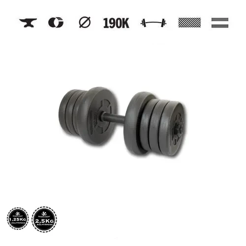 GazoFitness® Jednoručná činka 15 kg (1 ks) so závitovou tyčou