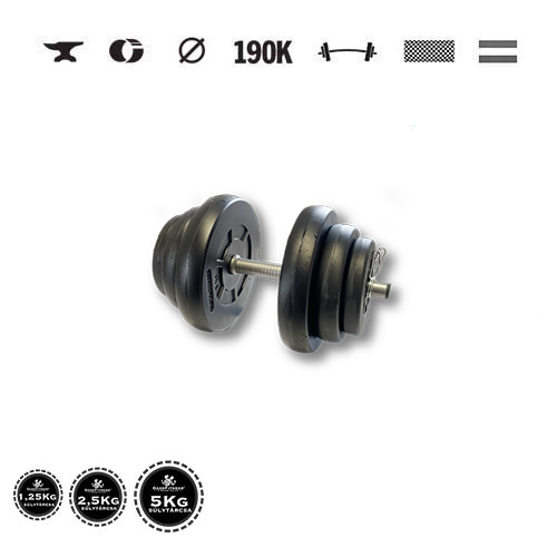 GazoFitness® Jednoručná činka 18 kg