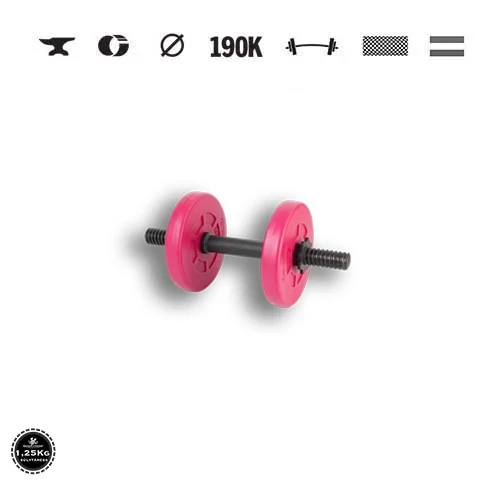 GazoFitness® Jednoručná činka 3,5 kg (1 ks), ružová