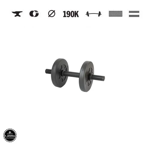 GazoFitness® Jednoručná činka 3,5 kg (1 ks) so závitovou tyčou