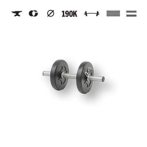 GazoFitness® Jednoručná činka 3 kg (1 ks)