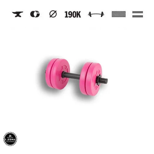 GazoFitness® Jednoručná činka 6 kg (1 ks), ružová