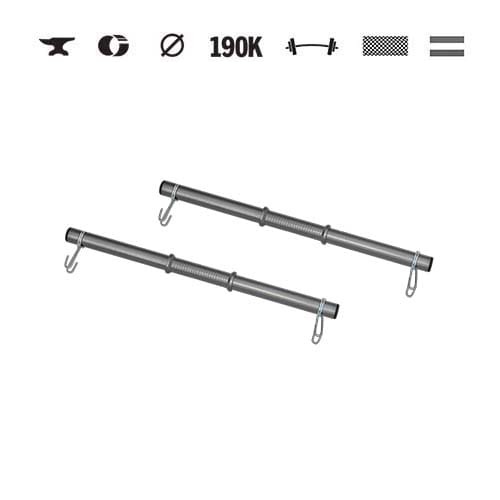 GazoFitness® Tyče na jednoručné činky 55 cm (pár)