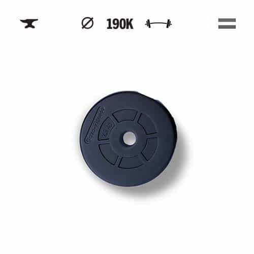 GazoFitness® Súprava kotúčov 2 × 17,5 kg (spolu 35 kg) – 4. obrázok