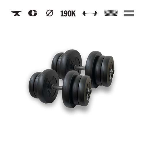 GazoFitness® Jednoručné činky 2 × 21 kg (spolu 42 kg)