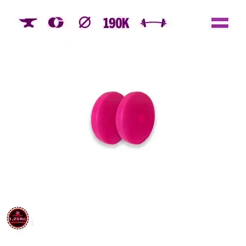 GazoFitness® Kotúče 2 × 1,25 kg (spolu 2,5 kg), ružové