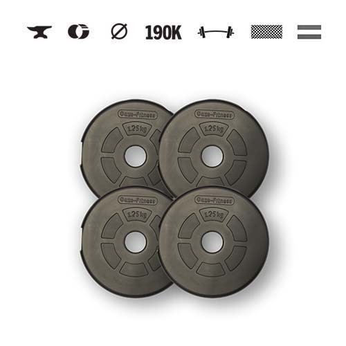 GazoFitness® Kotúče 4 × 1,25 kg (spolu 5 kg)