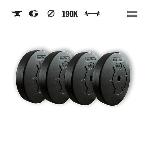 GazoFitness® Kotúče 4 × 10 kg (spolu 40 kg)