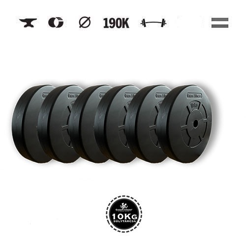GazoFitness® Kotúče 6 × 10 kg (spolu 60 kg)