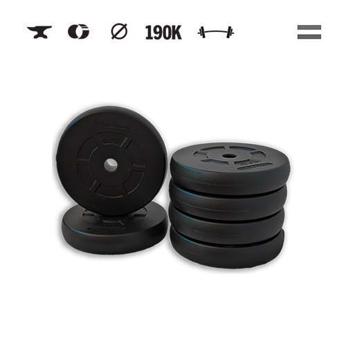GazoFitness® Kotúče 6 × 5 kg (spolu 30 kg)