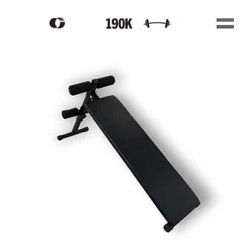 GazoFitness® Nastaviteľná lavica na posilňovanie brucha