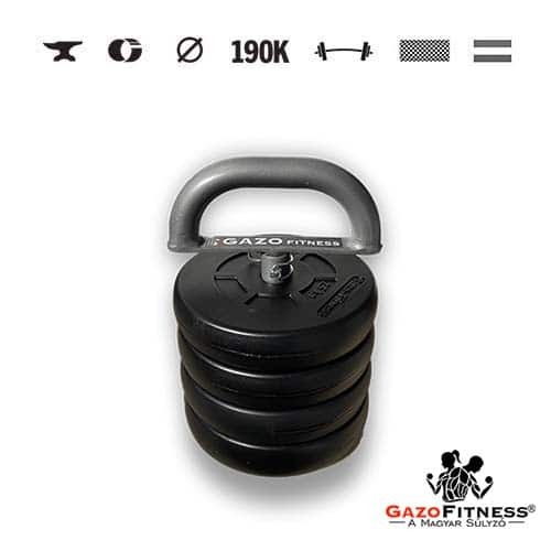 GazoFitness® Nastaviteľný kettlebell 11,5 kg – 2. obrázok