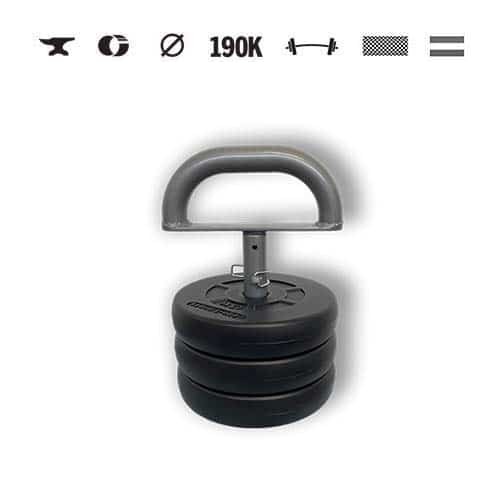 GazoFitness® Nastaviteľný kettlebell 9 kg