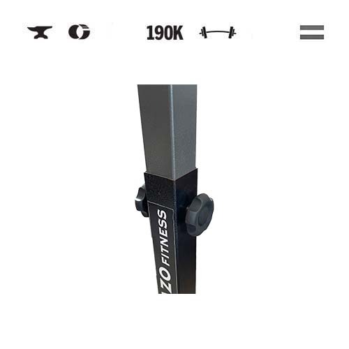 GazoFitness® Nastaviteľný mobilný stojan na činky – 2. obrázok