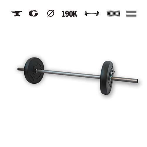 GazoFitness® Obojručná činka 13 kg