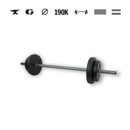 GazoFitness® Obojručná činka 18 kg
