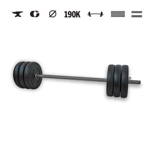 GazoFitness® Obojručná činka 33 kg