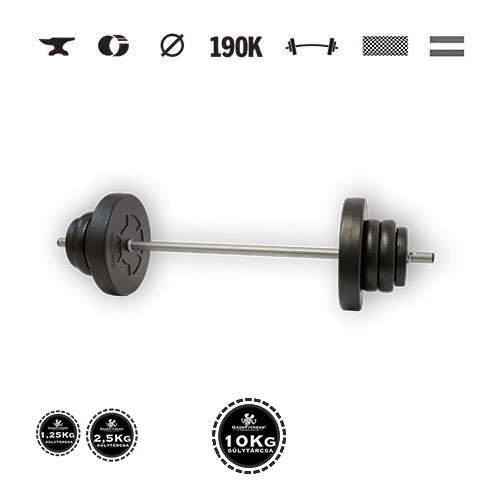 GazoFitness® Obojručná činka 36 kg