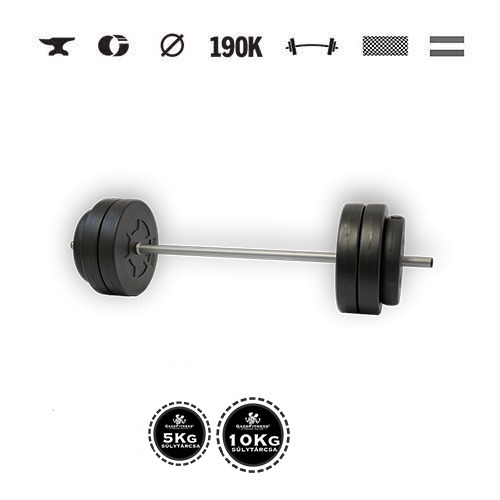 GazoFitness® Obojručná činka 52 kg