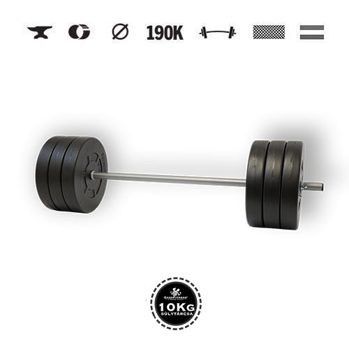 GazoFitness® Obojručná činka 67 kg s tyčou 150 cm