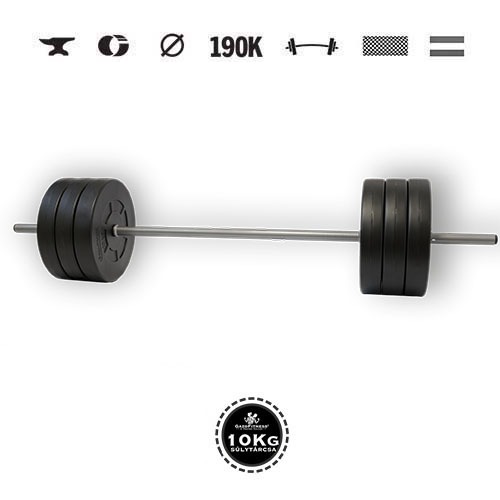 GazoFitness® Obojručná činka 65 kg s tyčou 150 cm