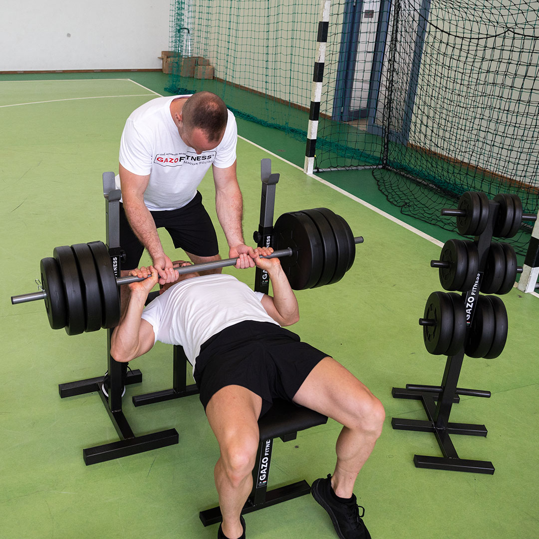 GazoFitness® Obojručná činka 65 kg s tyčou 150 cm – 5. obrázok