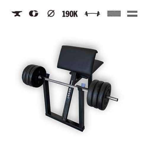 GazoFitness® Scottova lavica + obojručná činka (spolu 33 kg)
