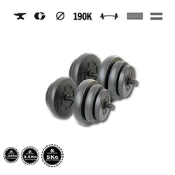 GazoFitness® Súprava činiek Hardcore 123 kg – 4. obrázok