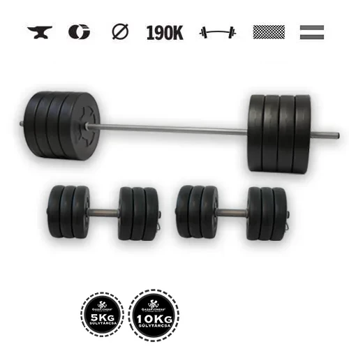 GazoFitness® Súprava činiek Hardcore 151 kg