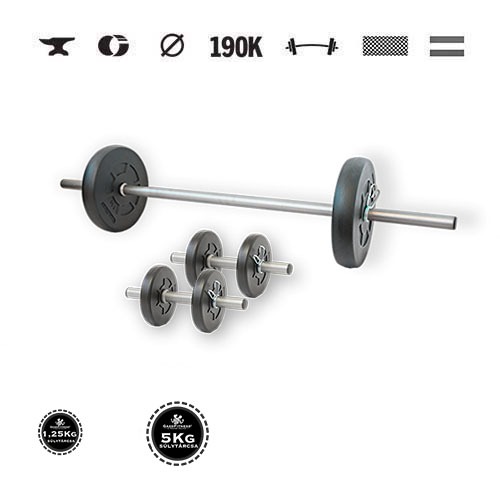 GazoFitness® Súprava činiek Hardcore 18 kg