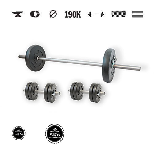 GazoFitness® Súprava činiek Hardcore 23 kg