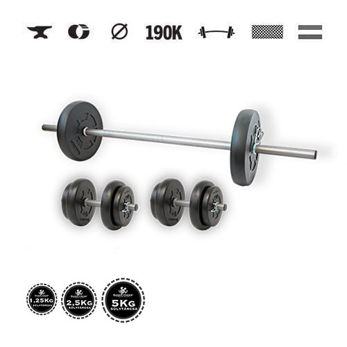 GazoFitness® Súprava činiek Hardcore 28 kg