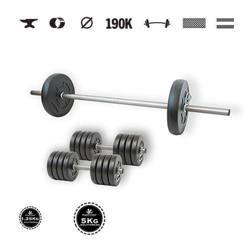 GazoFitness® Súprava činiek Hardcore 33 kg