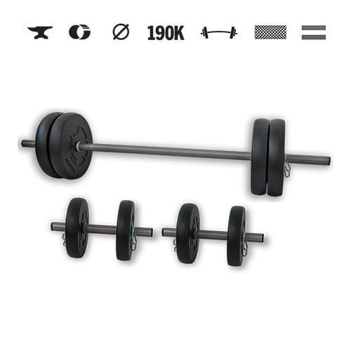 GazoFitness® Súprava činiek Hardcore 35 kg