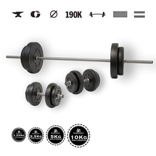 GazoFitness® Súprava činiek Hardcore 48 kg