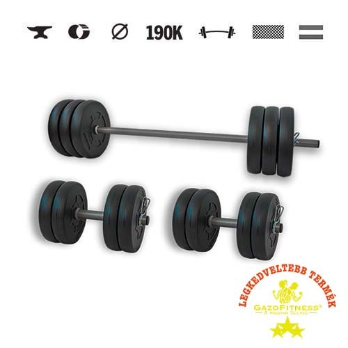GazoFitness® Súprava činiek Hardcore 54 kg
