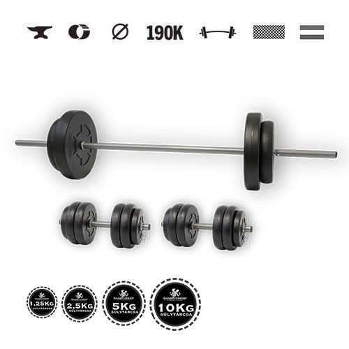 GazoFitness® Súprava činiek Hardcore 59 kg