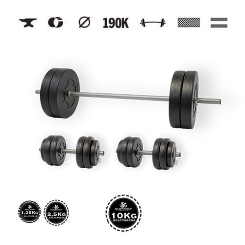 GazoFitness® Súprava činiek Hardcore 69 kg