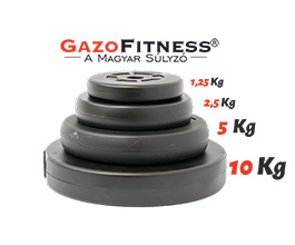 GazoFitness® Súprava činiek Hardcore s EZ tyčou 66,5 kg – 2. obrázok