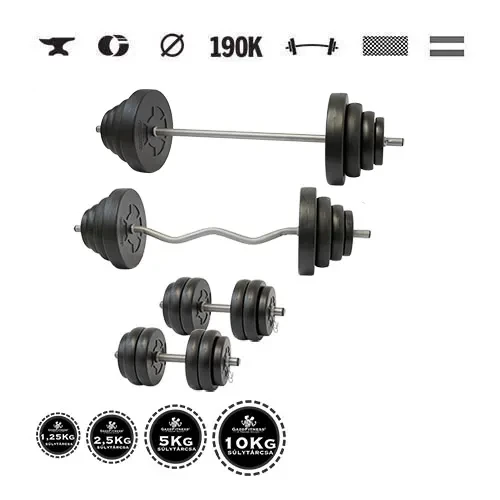 GazoFitness® Súprava činiek Hardcore Super 105 kg