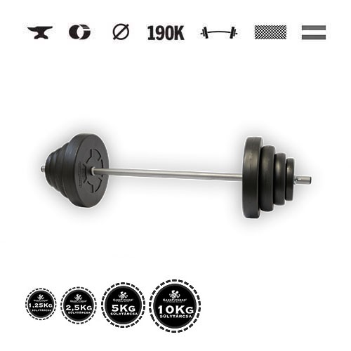 GazoFitness® Obojručná činka 40,5 kg