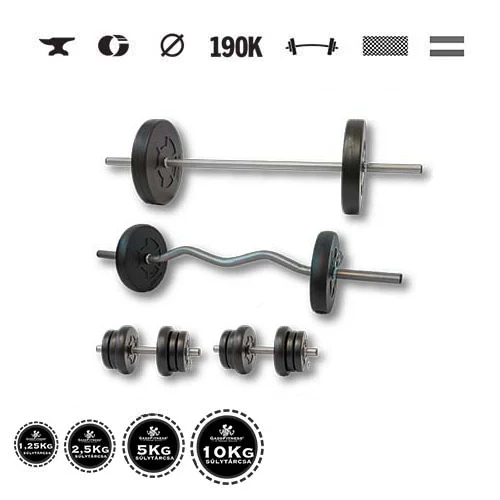 GazoFitness® Súprava činiek Hardcore Super 55 kg