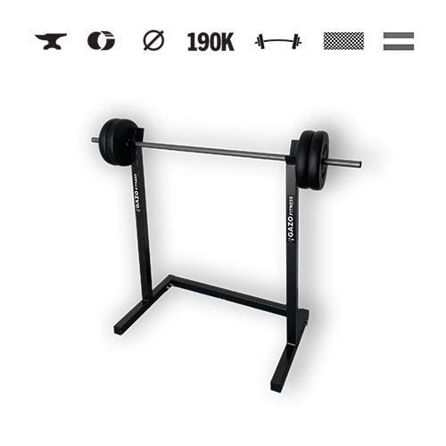 GazoFitness® Súprava Hardcore: stojan + obojručná činka 25 kg