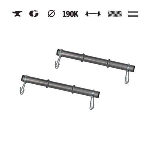 GazoFitness® Tyče na jednoručné činky 35 cm (pár)